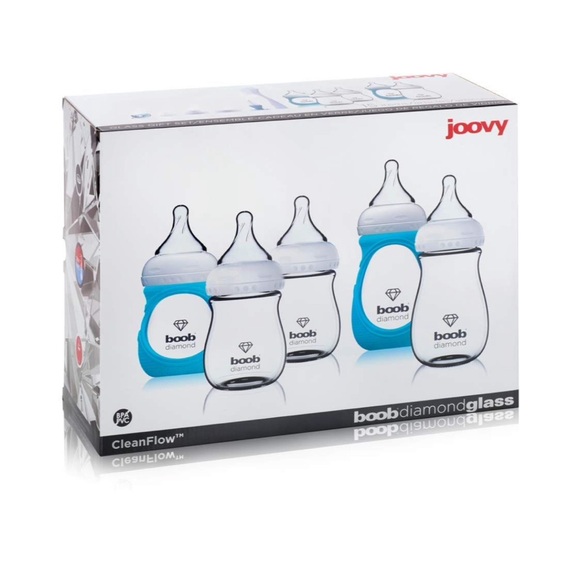 Joovy Other - Joovy Boob Diamond Glass Bottle Gift Set BPA Free New